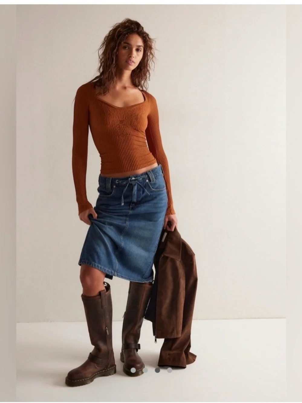 NWT Free People Dynamic Duo Long Sleeve